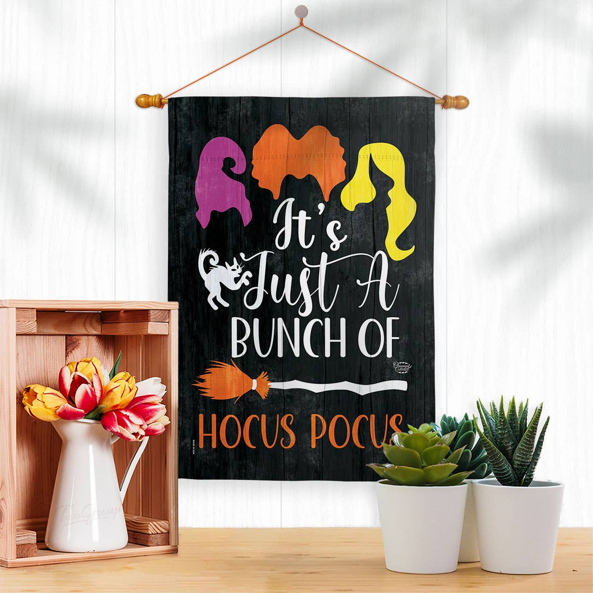 Flag Bunch Hocus Pocus Halloween Witches Garden House