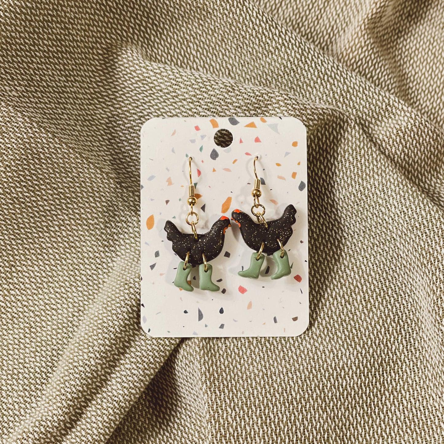 Assorted Pack: Chickens with Boots Earrings