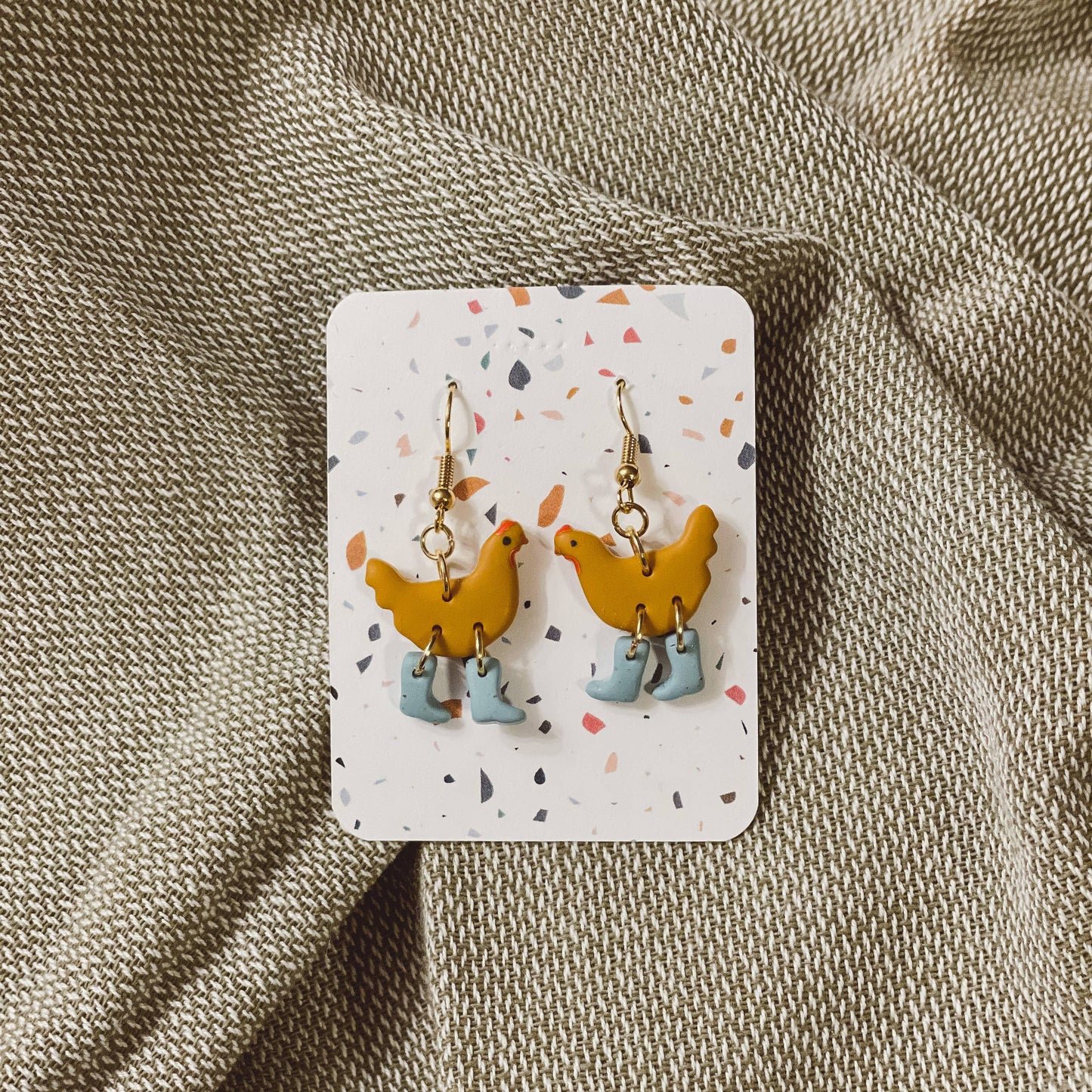 Assorted Pack: Chickens with Boots Earrings