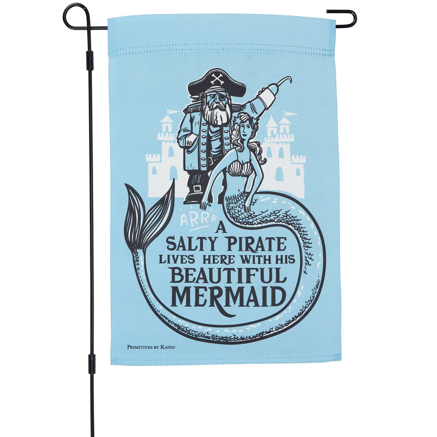 Salty Pirate Garden Flag
