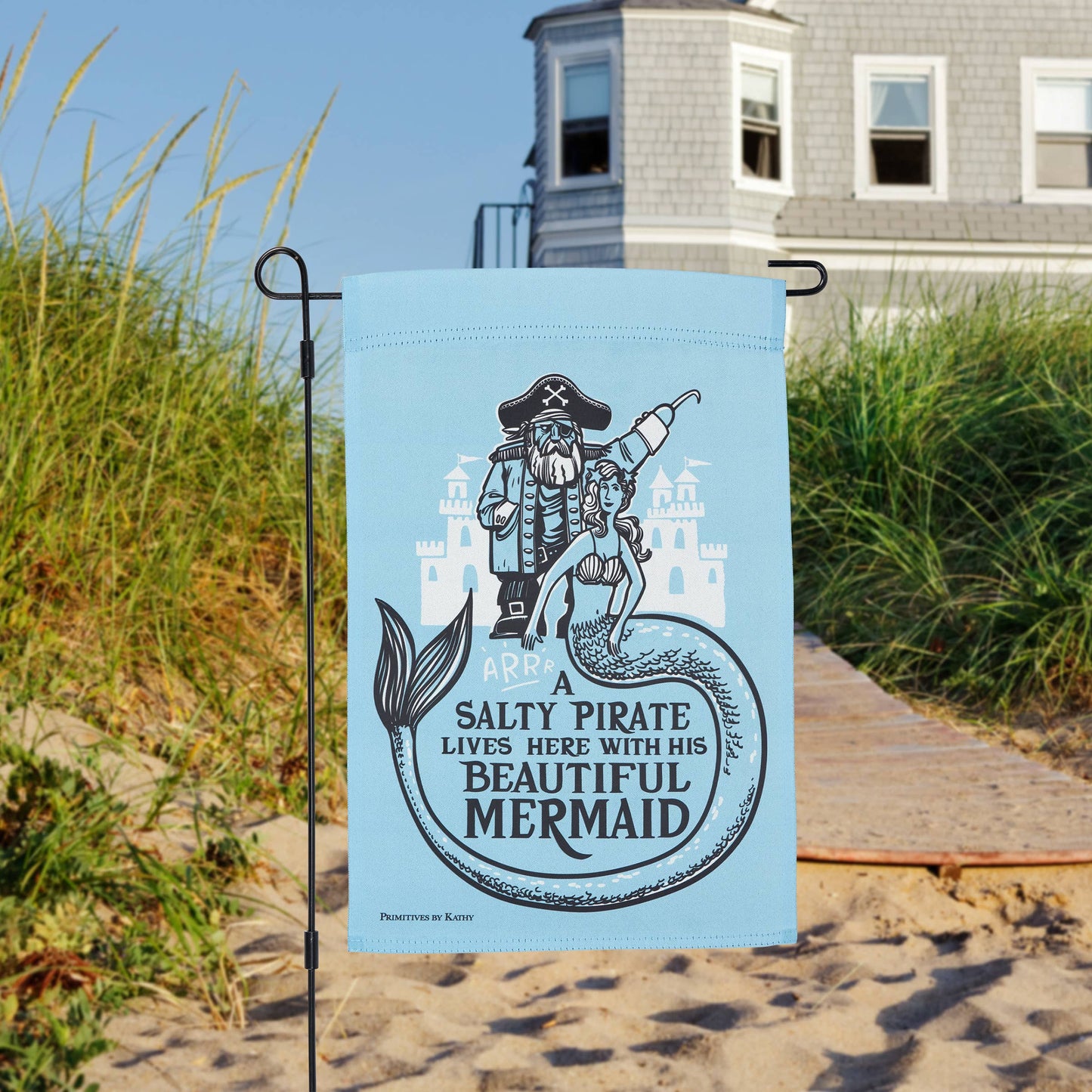 Salty Pirate Garden Flag