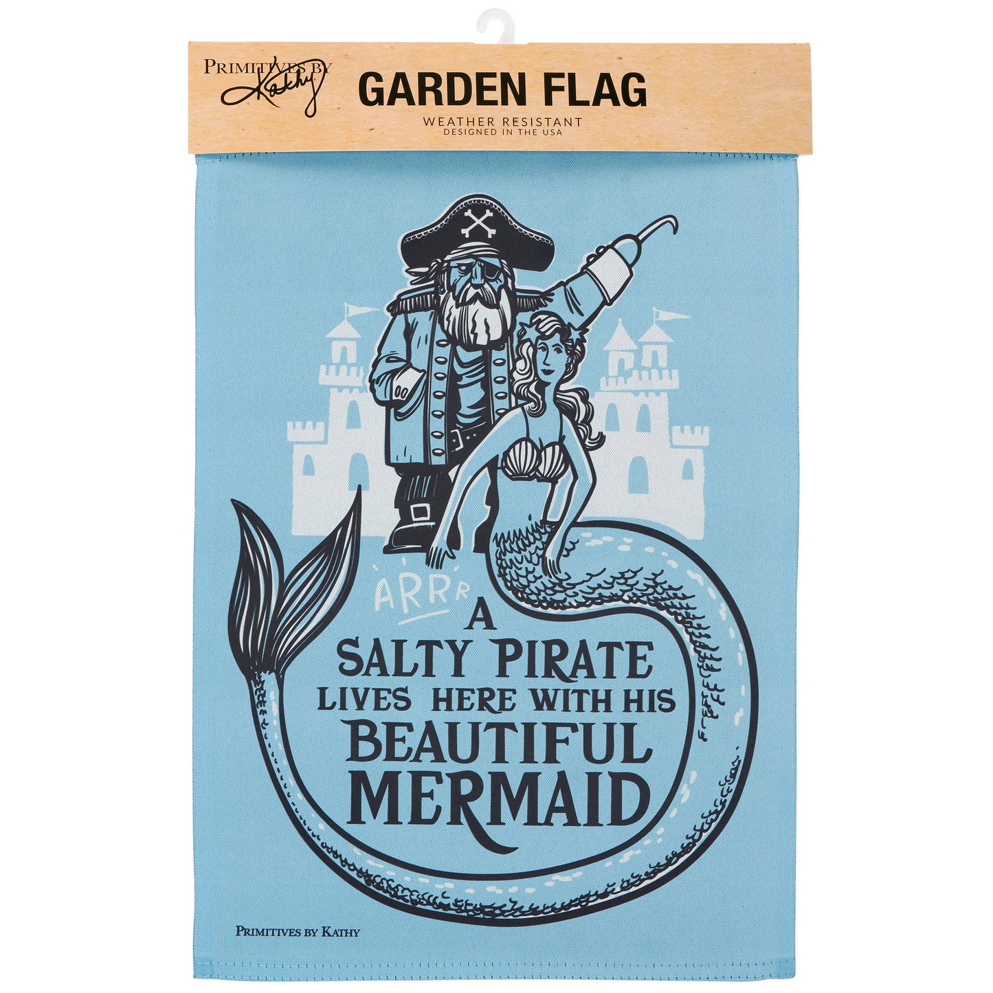 Salty Pirate Garden Flag