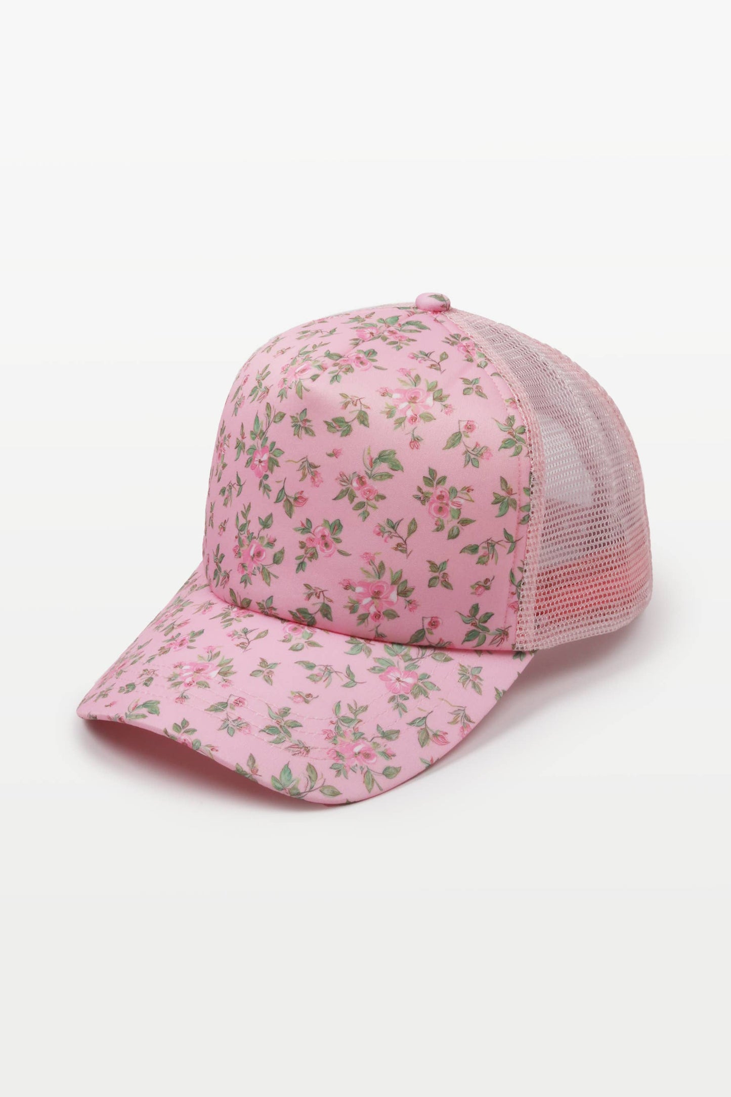 FLORAL PRINT FOAM TRUCKER HAT