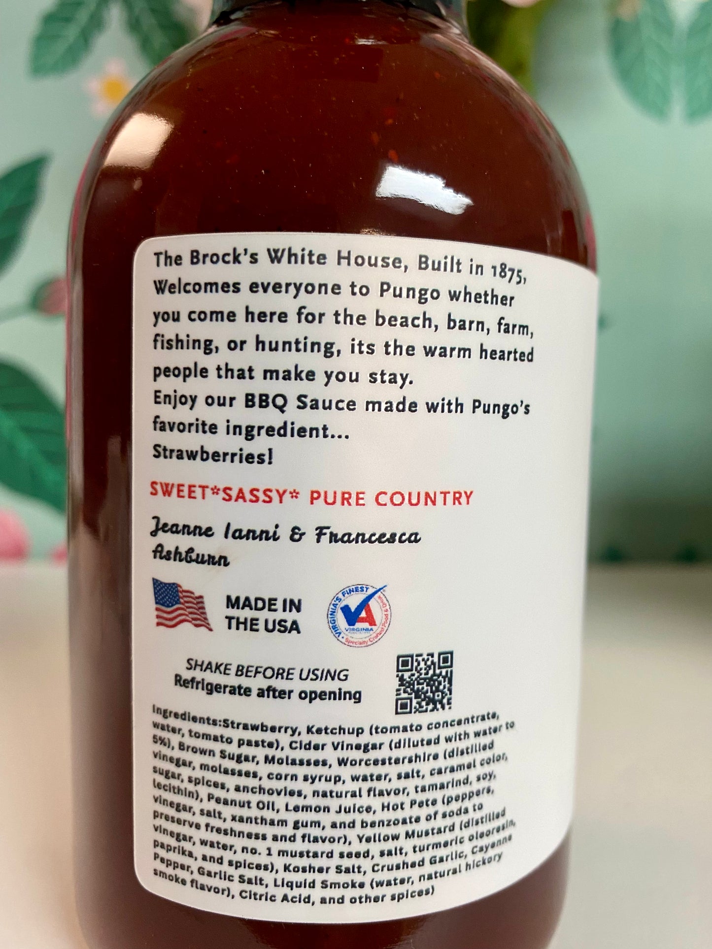 Ashburn’s White House Pungo Berry Barbeque Sauce (Exclusive Batch)