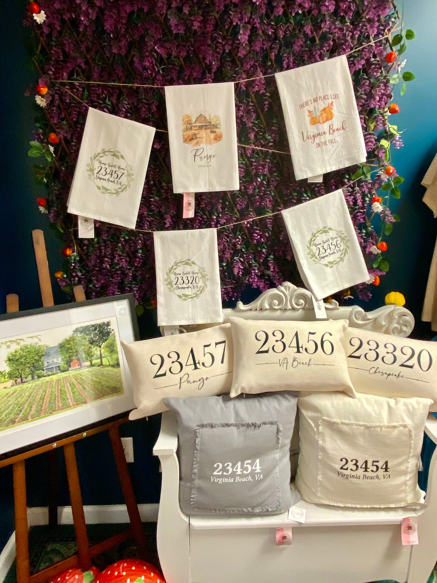 23320 Chesapeake Zip Code Outdoor Pillow