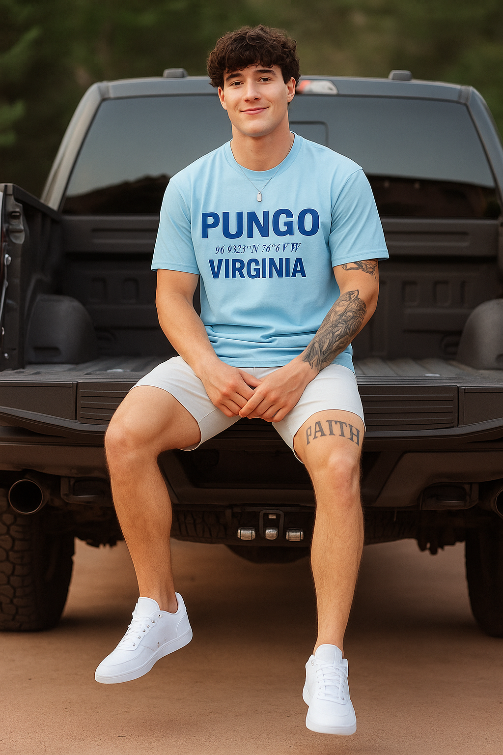 Pungo Coordinates T-Shirt – Tailgate Edition