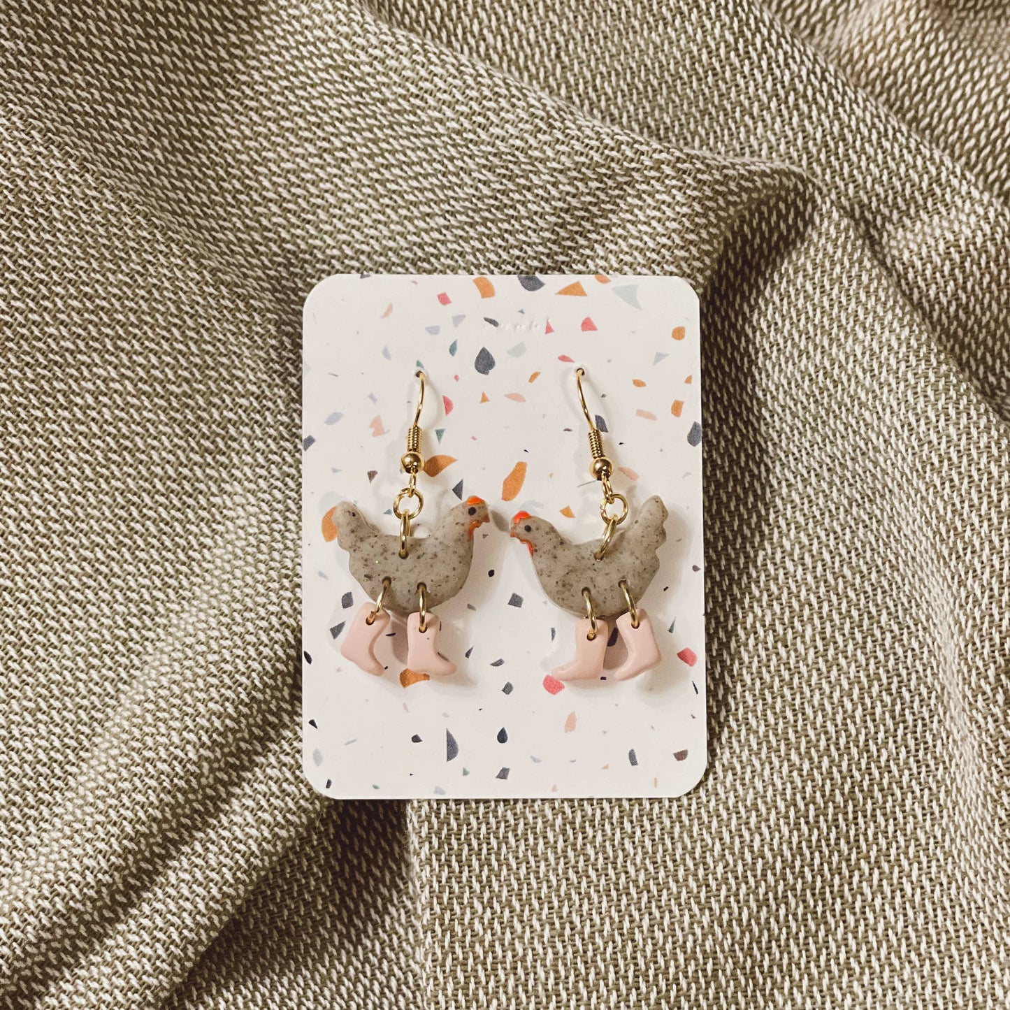 Assorted Pack: Chickens with Boots Earrings