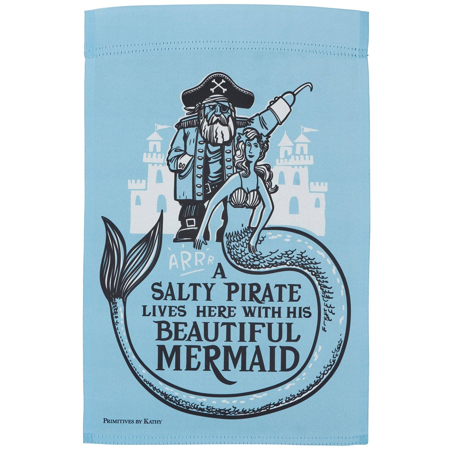 Salty Pirate Garden Flag