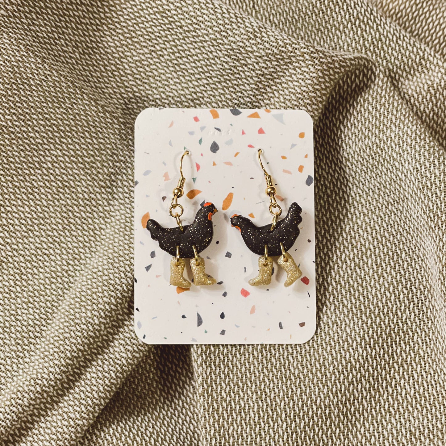 Assorted Pack: Chickens with Boots Earrings