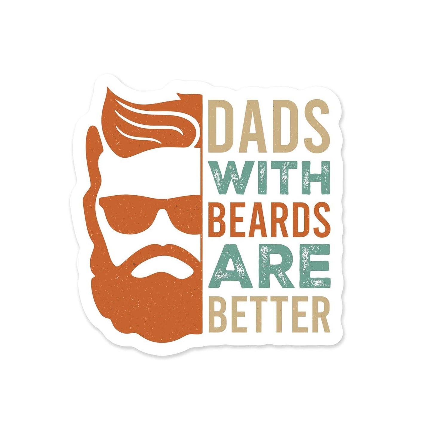 It's Not a Beard It's a Saddle Beard Husband Sticker
