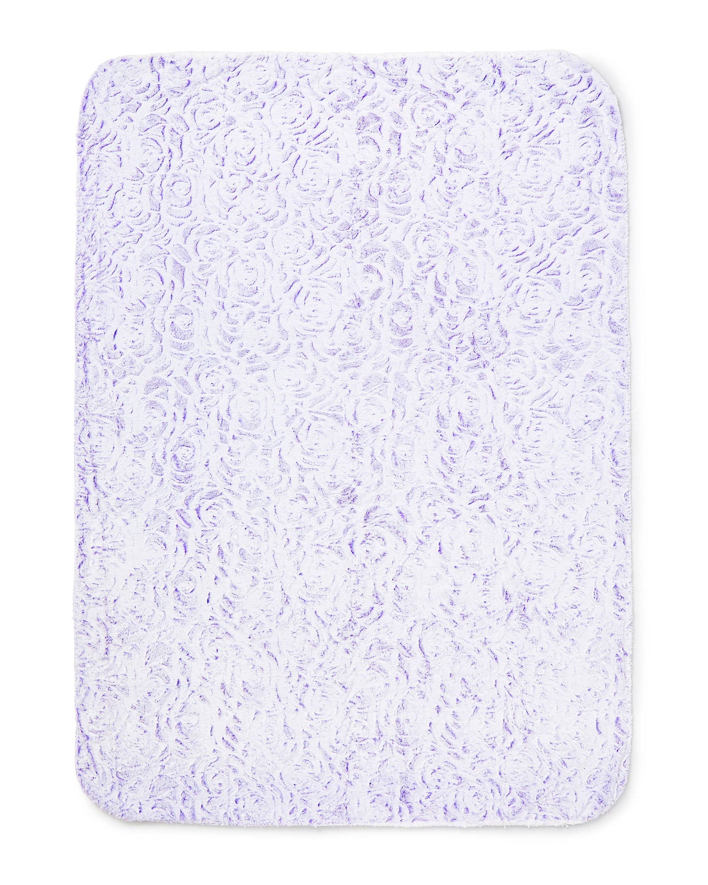 "Lavender Rose" Faux Fur Plush Throw Blanket - 50"x70"