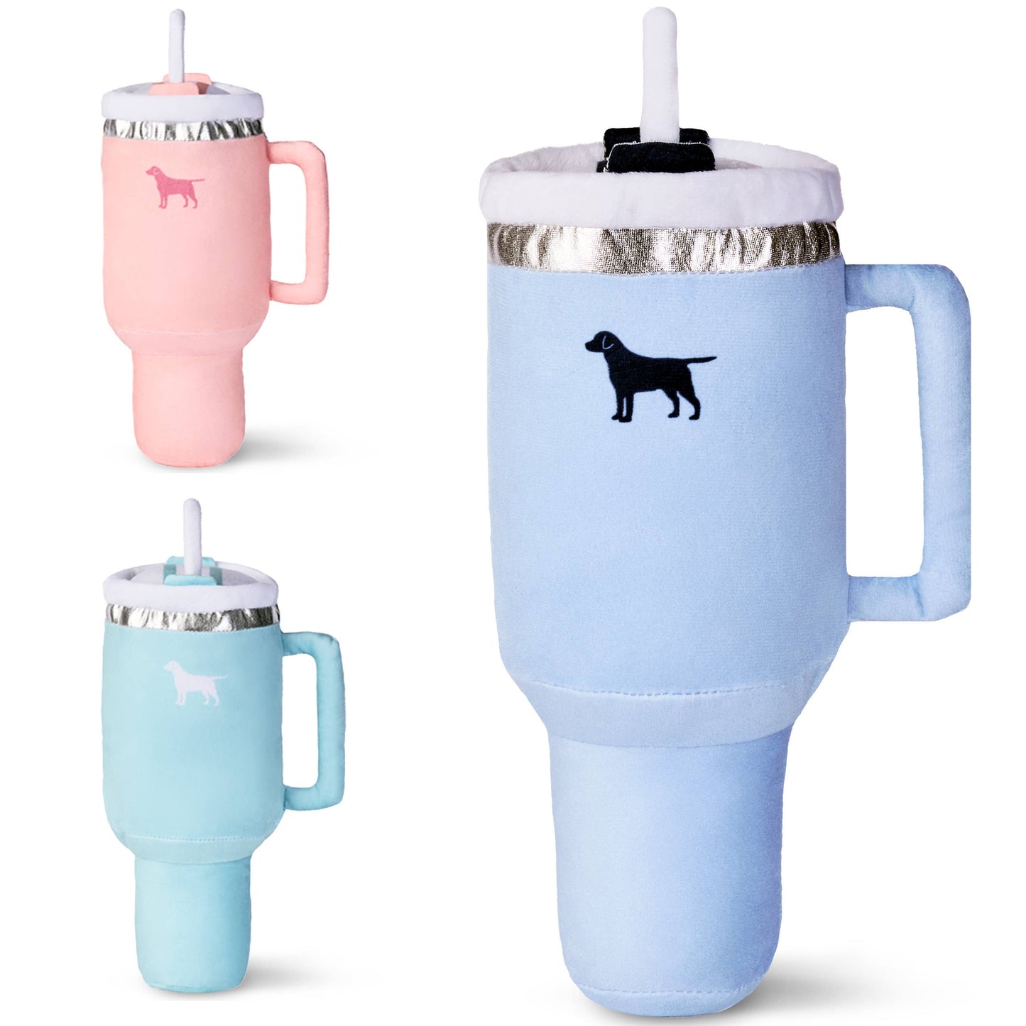 PUPROAR Pup Cup Tumbler Plush Squeaker Dog Toy