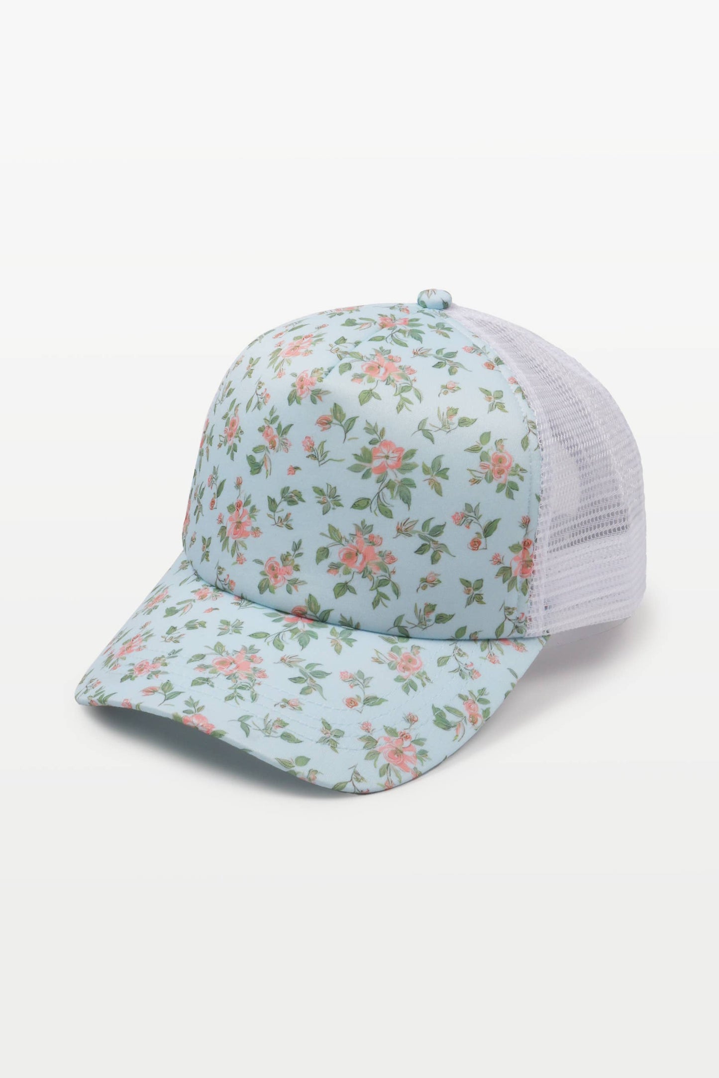 FLORAL PRINT FOAM TRUCKER HAT