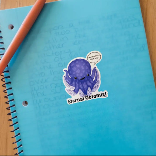 Eternal Octomist Sticker - 3" Vinyl Pun, Waterproof Decal