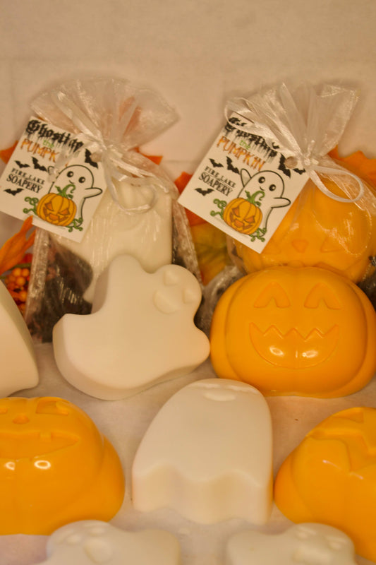 Pumpkin & Ghost Soaps in Gift Bag
