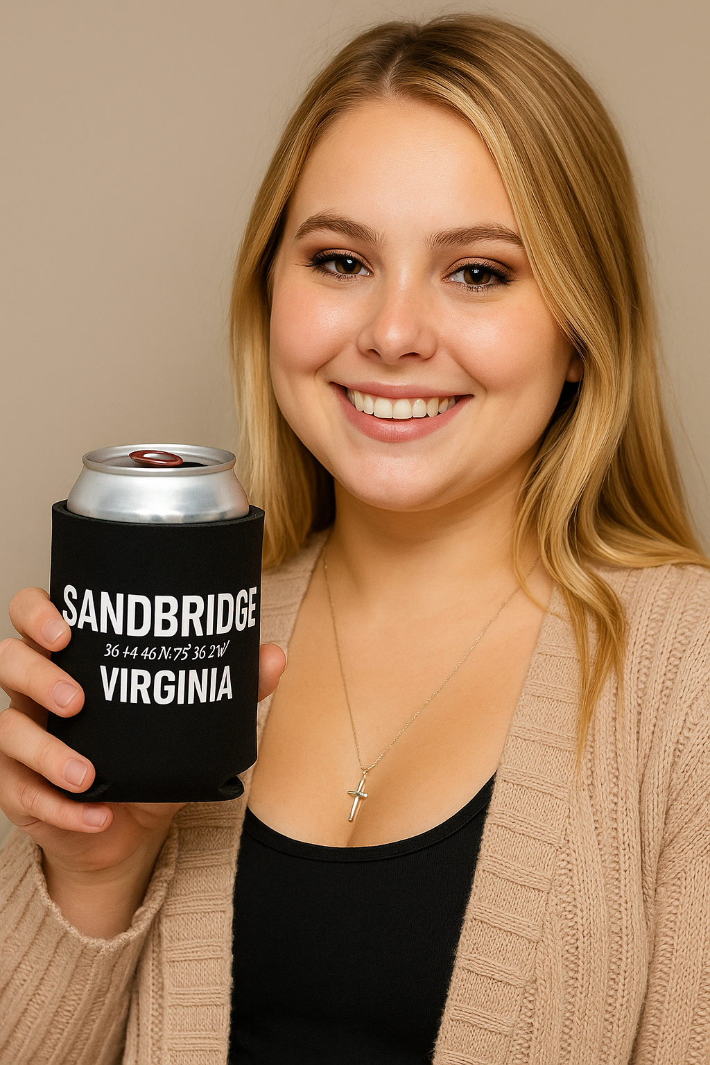 Sandbridge, Virginia Koozie / Can Sleeve 🌊🖤