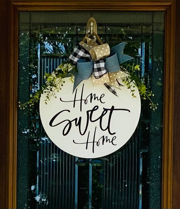 Home Sweet Home Door Hanger Sign