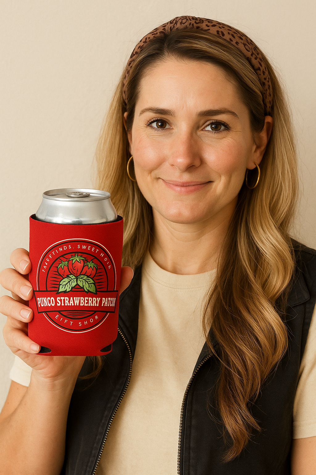 🍓Pungo Strawberry Patch Koozie / Can Sleeve🍓