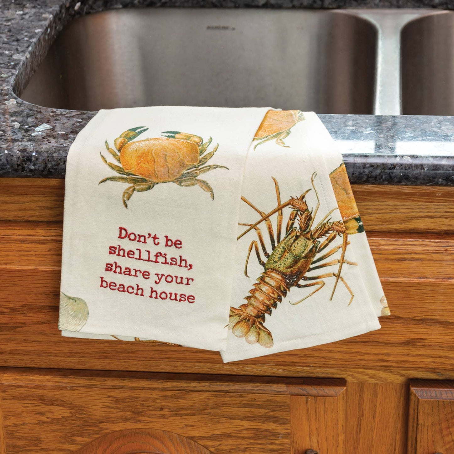 Don't Be Shellfish Kitchen Towel