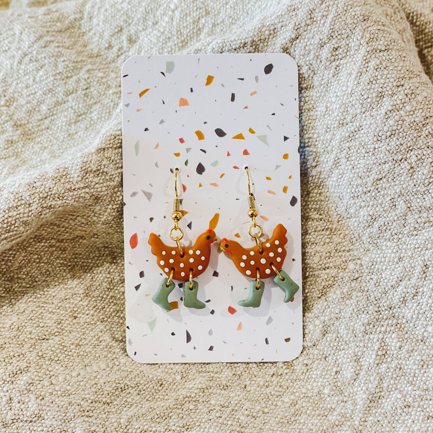 Assorted Pack: Chickens with Boots Earrings