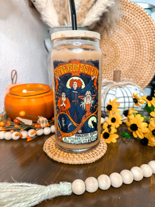Sanderson Sisters Tour 16oz Halloween Glass Cup