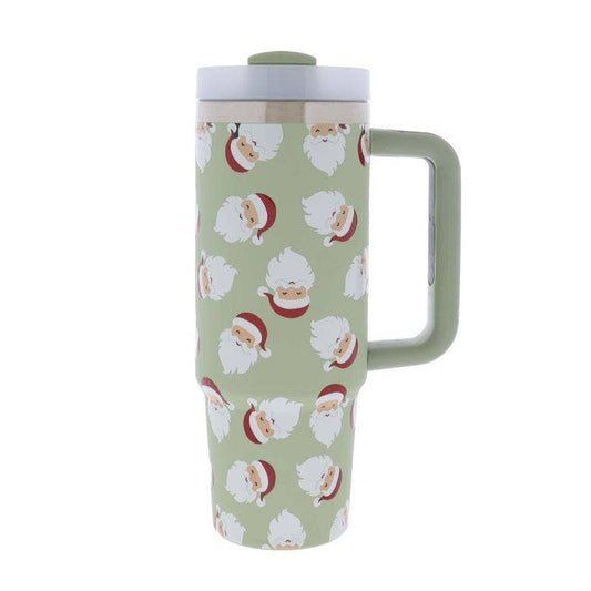 Good Tidings 30 Oz. Tumbler With Straw and Handle