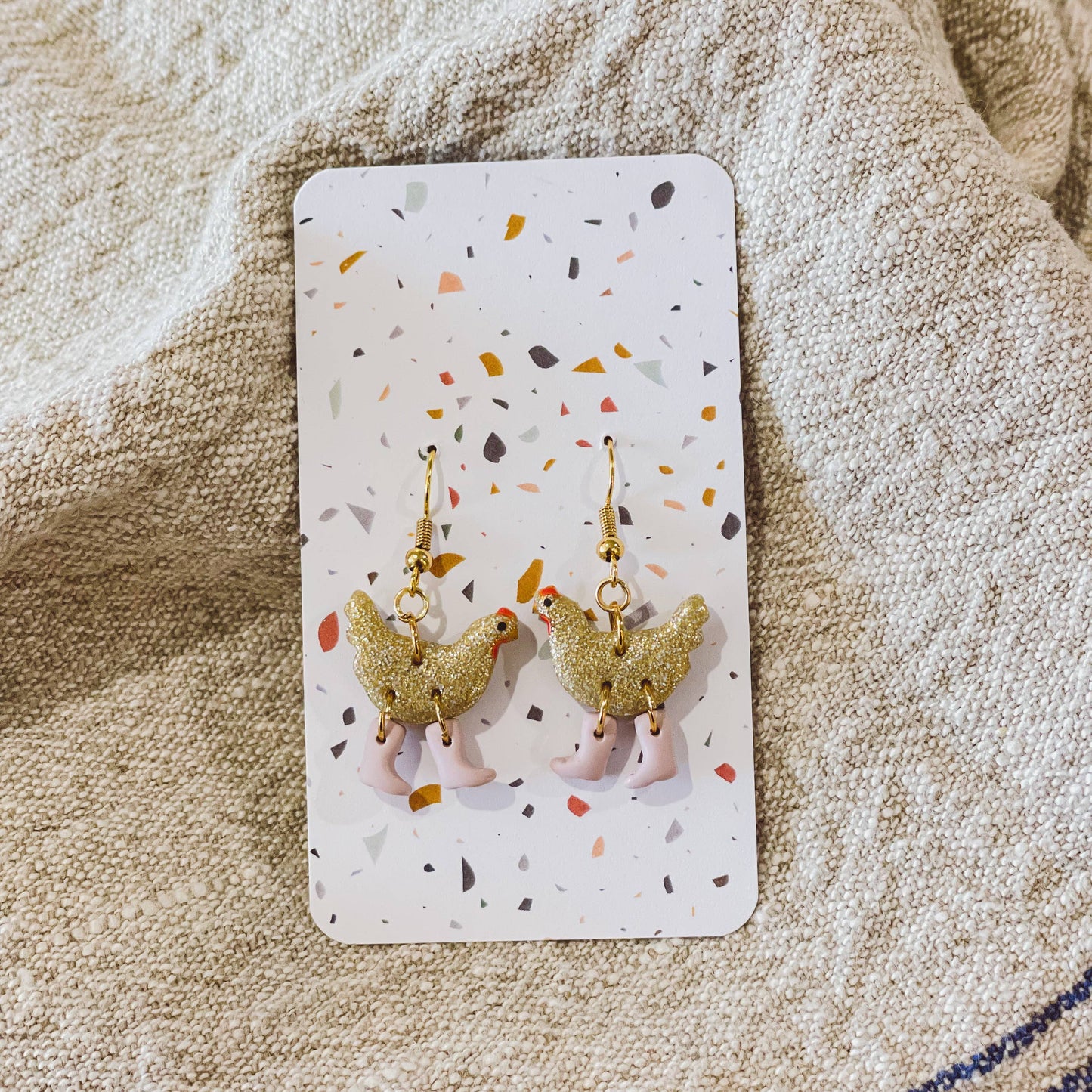 Assorted Pack: Chickens with Boots Earrings