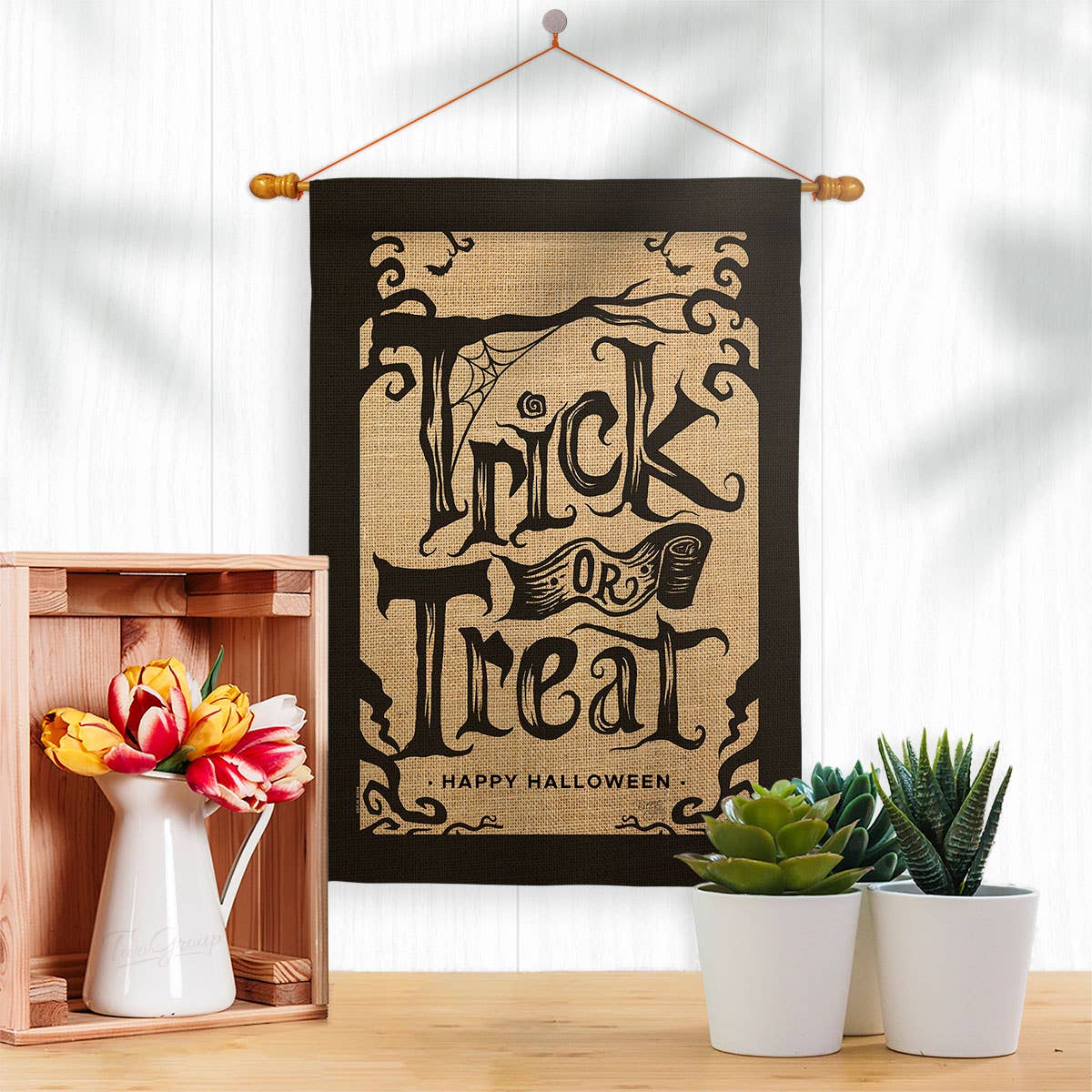 Halloween Trick Falltime Decor Flag