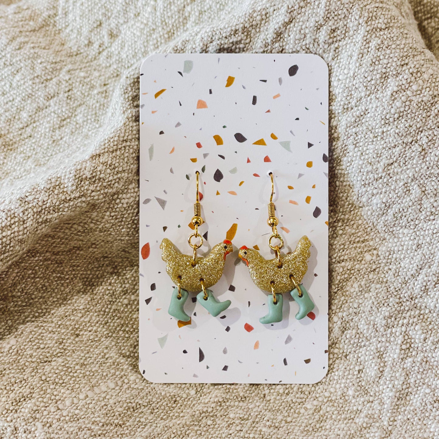 Assorted Pack: Chickens with Boots Earrings