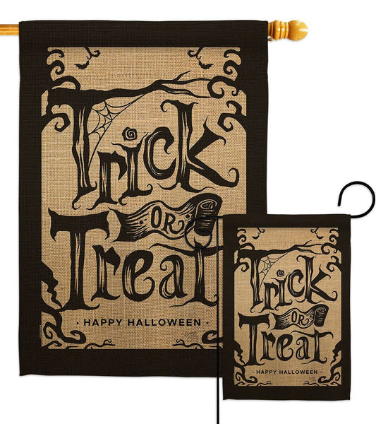Halloween Trick Falltime Decor Flag