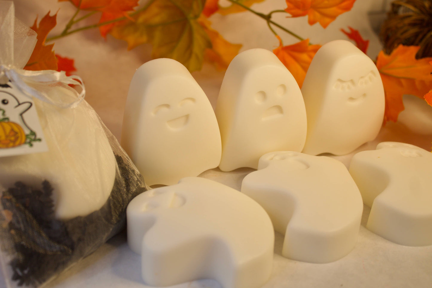 Pumpkin & Ghost Soaps in Gift Bag