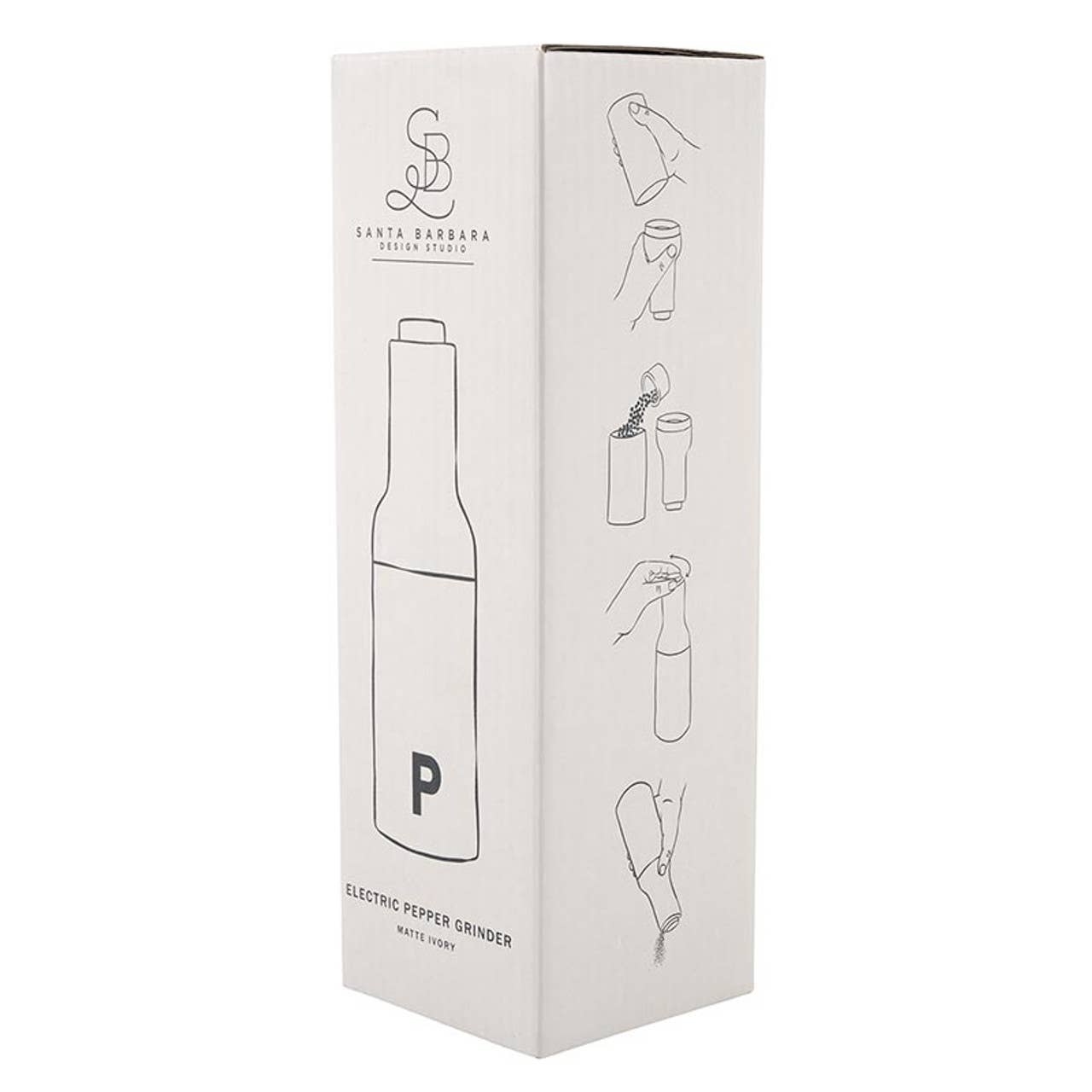 Electric Pepper Grinder - Matte Ivory