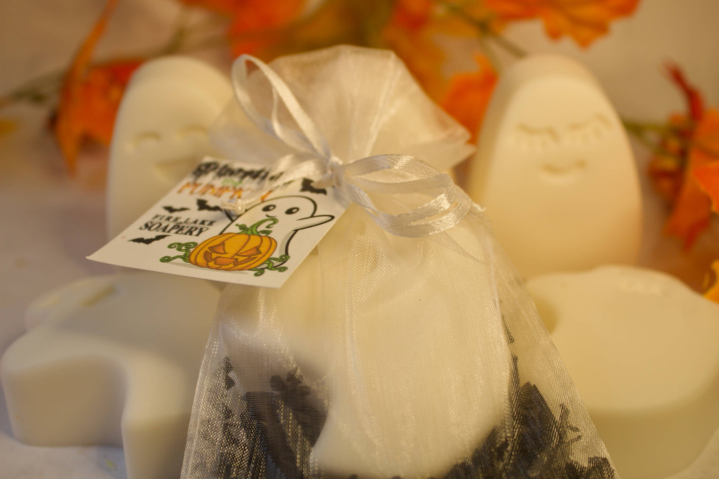 Pumpkin & Ghost Soaps in Gift Bag