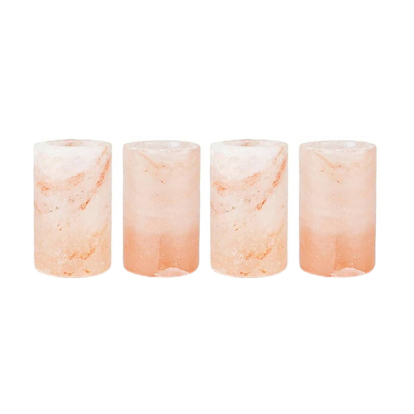 Outset Himalayan Pink Salt Drinking Glasses, Set 4, 1-ounce