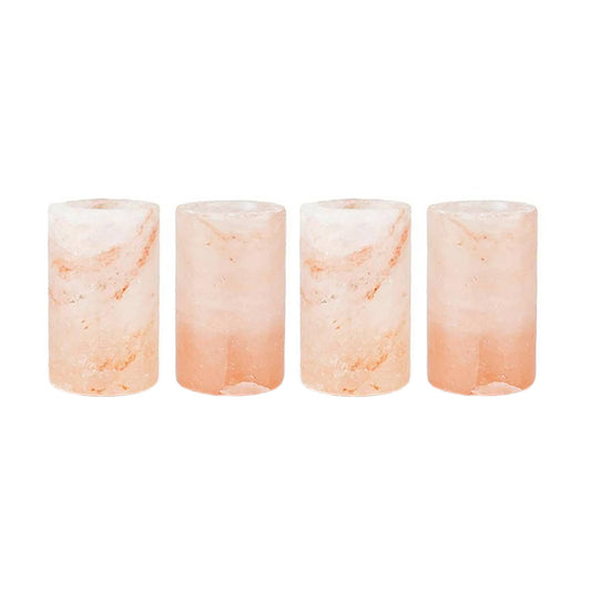 Outset Himalayan Pink Salt Drinking Glasses, Set 4, 1-ounce