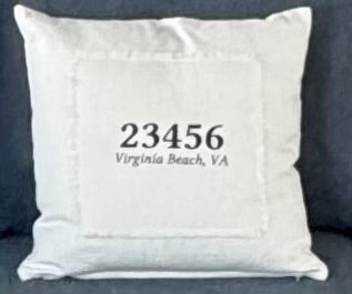 23454 Virginia Beach Natural or Grey Pillow Cover & Insert