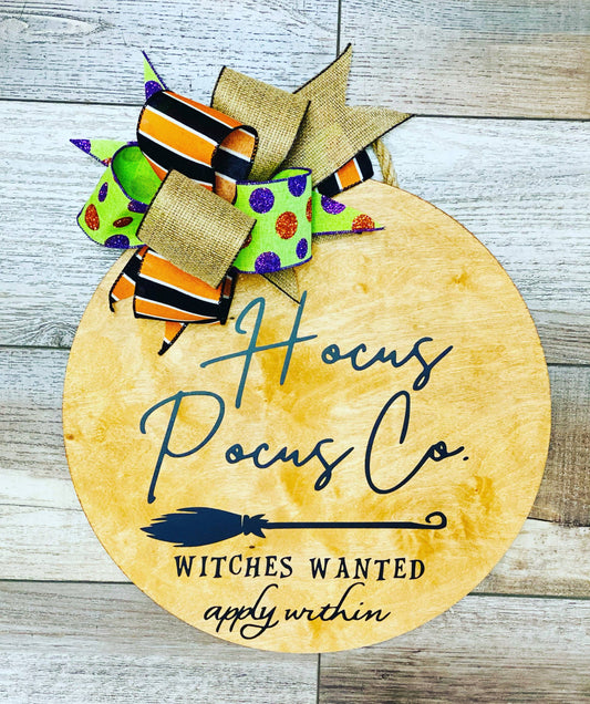 Hocus Pocus, Halloween, Door Hanger