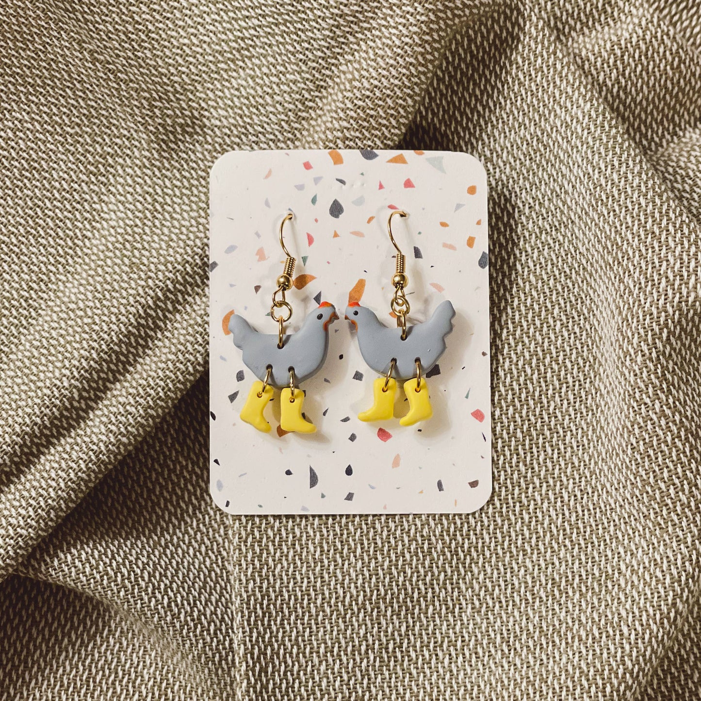 Assorted Pack: Chickens with Boots Earrings