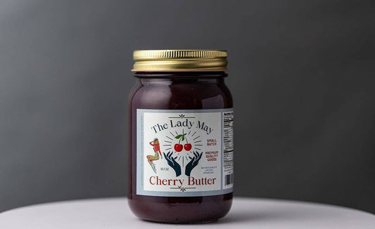 Southern Cherry Butter, 16oz, Premium Quality Goods by The Lady May