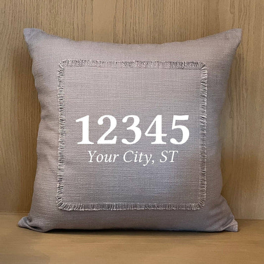 23457 Virginia Beach Natural or Grey Pillow Cover & Insert