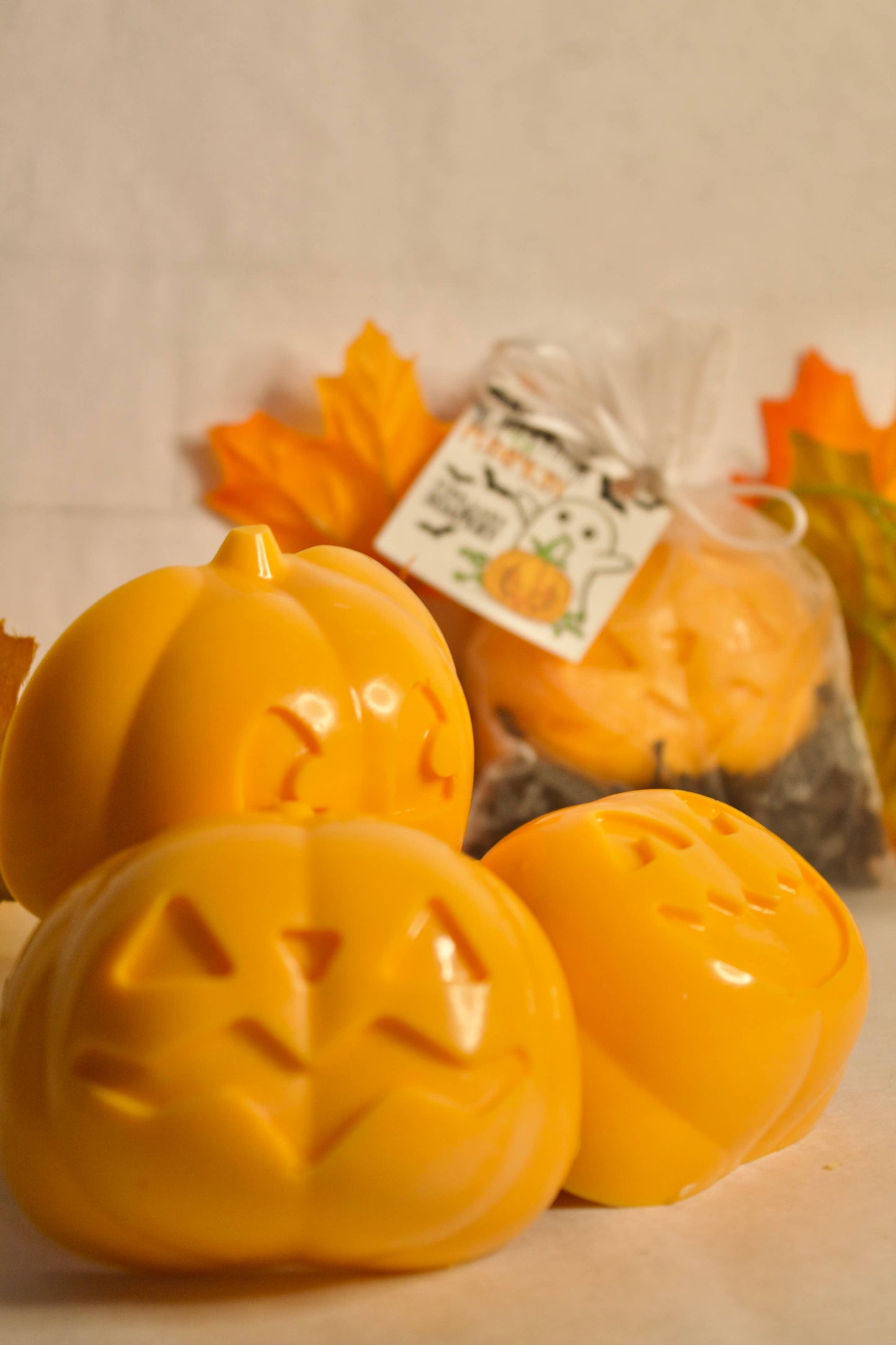 Pumpkin & Ghost Soaps in Gift Bag