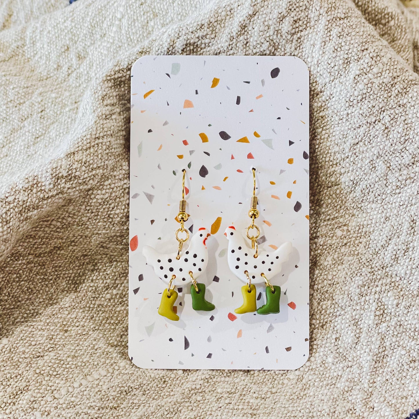 Assorted Pack: Chickens with Boots Earrings