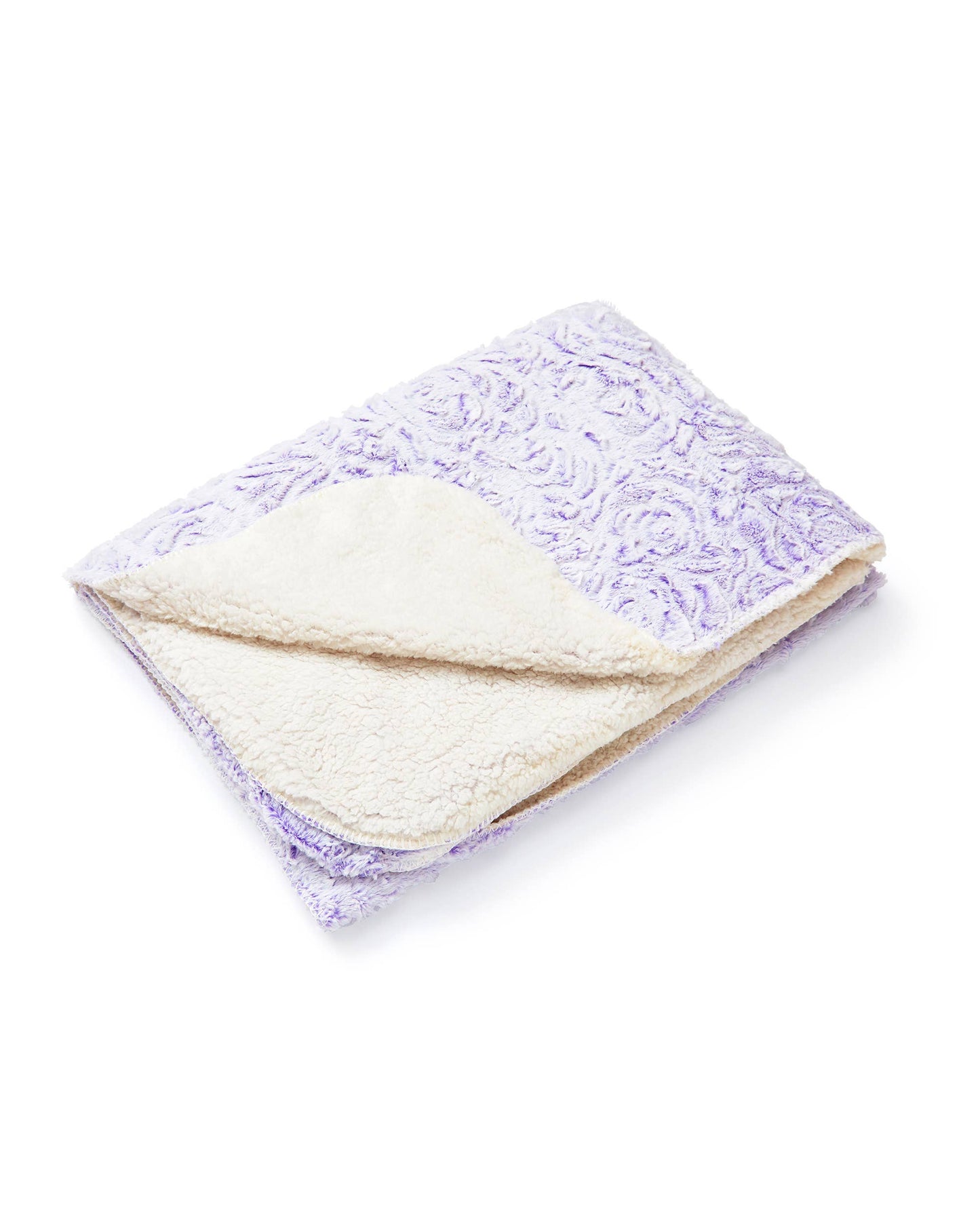 "Lavender Rose" Faux Fur Plush Throw Blanket - 50"x70"