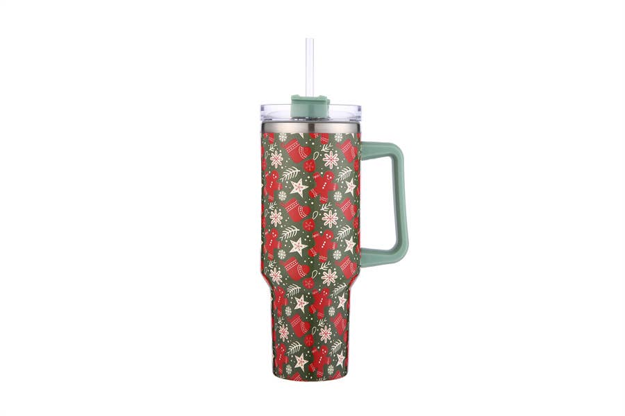 Christmas Stockings Printed Tumbler With Handle 