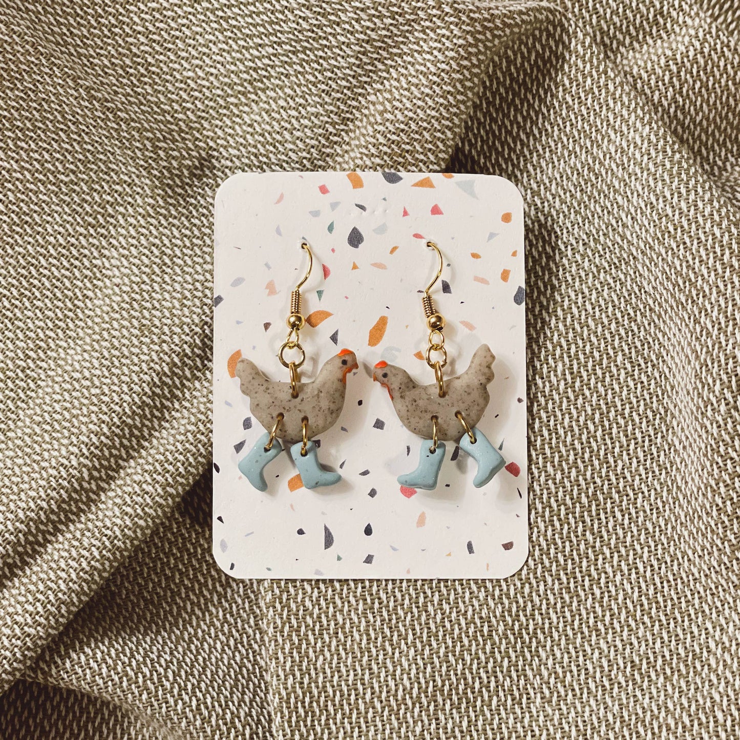 Assorted Pack: Chickens with Boots Earrings
