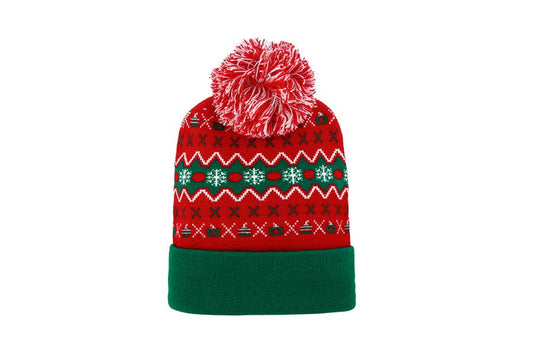 Christmas Themed Holiday Beanie Cap