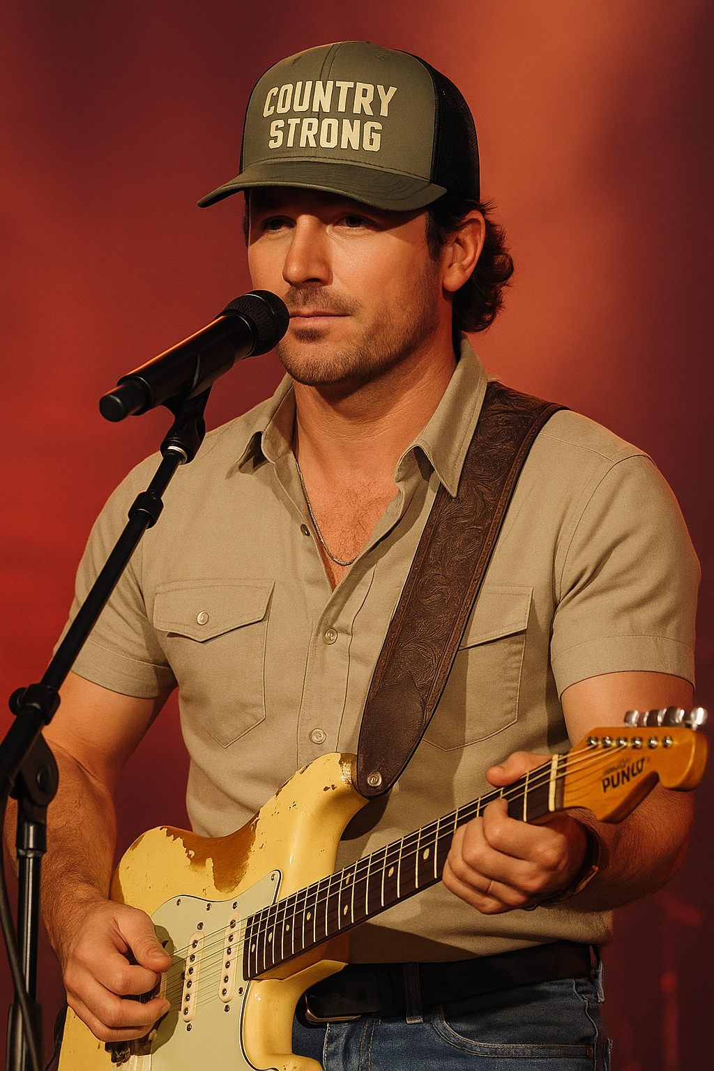 Country Strong Trucker Hat (Pungo, VA) - Oden/Black