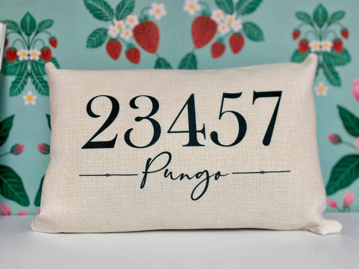 23457 Pungo Zip Code Outdoor Pillow