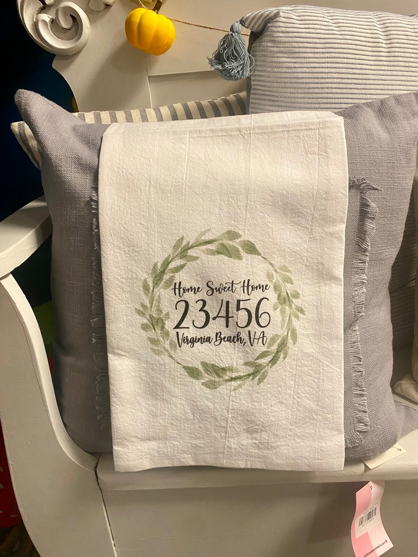 Virginia Beach 23456 - Cotton Tea Towel