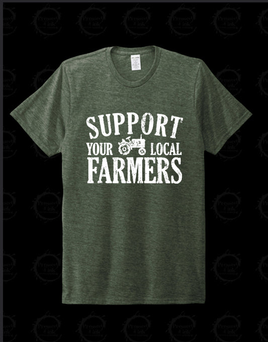 2X & 3X Support Your Local Farmers 🚜 T-Shirt